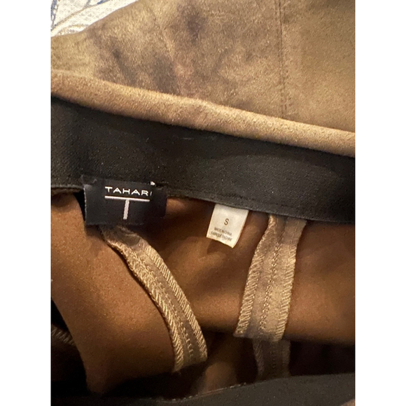 Women's Tahari Pants Size S Brown Faux Leather - Picture 7 of 8